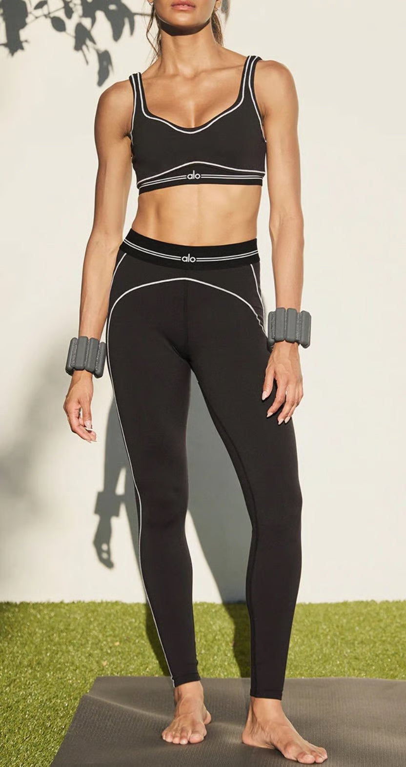 Set Alo Hearth Throb Negro